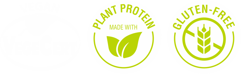 VegeCert, Plant Protein, Gluten-free, Dairy-free