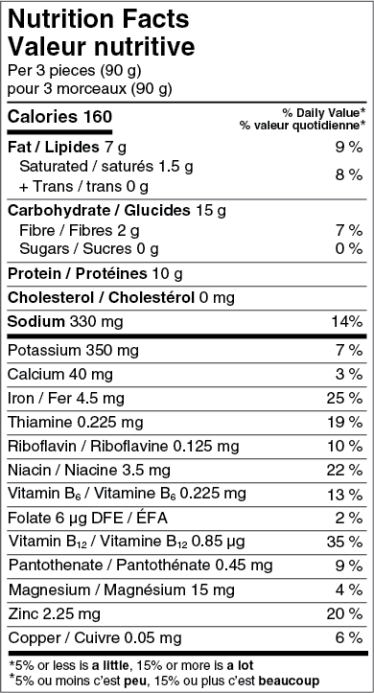 Nutritional Facts